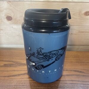 QT QuikTrip Extra Large 52oz Plastic Gas Station Refill Mug Convertible Dog Blue